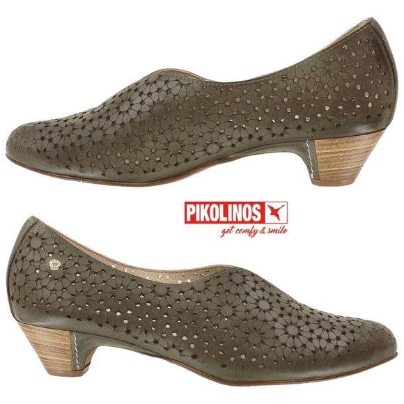 Women's Pikolinos Elba W4B-1790 Ficus Leather shoes Sz 38 / 6.5 / 7